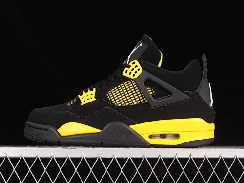 All categories Air Jordan Jordan series basketball shoes Air Jordan 4 LW version Air Jordan 4 "Thunder" AJ4 Joe 4 Thunder replica basketball shoes DH6927-017